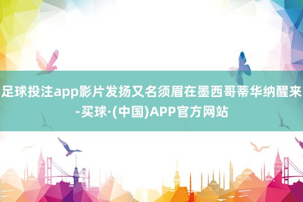 足球投注app影片发扬又名须眉在墨西哥蒂华纳醒来-买球·(中国)APP官方网站