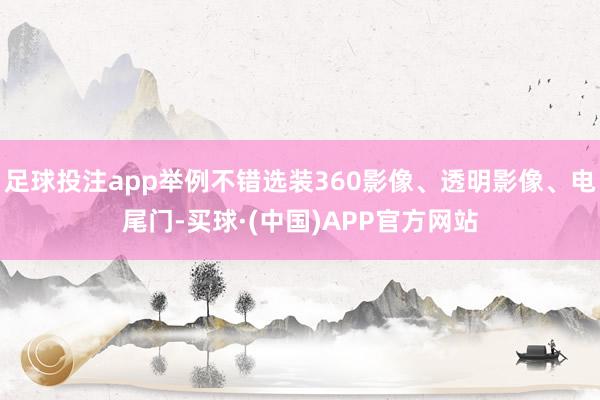 足球投注app举例不错选装360影像、透明影像、电尾门-买球·(中国)APP官方网站