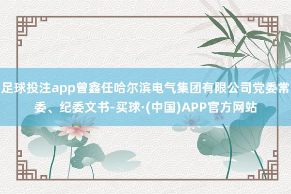 足球投注app曾鑫任哈尔滨电气集团有限公司党委常委、纪委文书-买球·(中国)APP官方网站