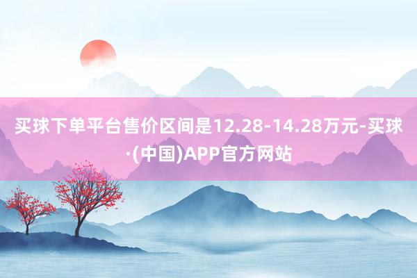 买球下单平台售价区间是12.28-14.28万元-买球·(中国)APP官方网站