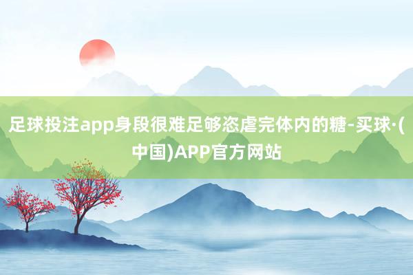 足球投注app身段很难足够恣虐完体内的糖-买球·(中国)APP官方网站