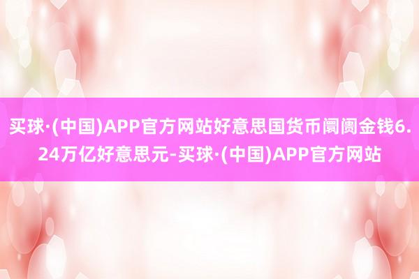 买球·(中国)APP官方网站好意思国货币阛阓金钱6.24万亿好意思元-买球·(中国)APP官方网站