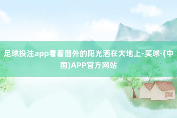 足球投注app看着窗外的阳光洒在大地上-买球·(中国)APP官方网站