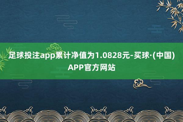 足球投注app累计净值为1.0828元-买球·(中国)APP官方网站