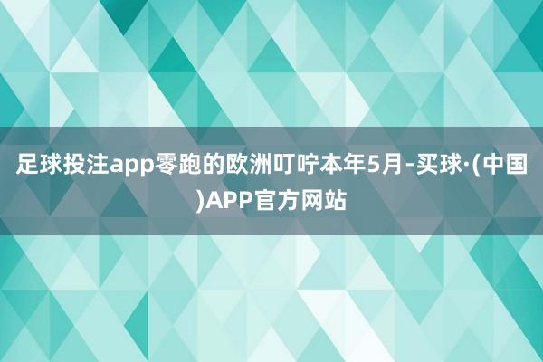 足球投注app零跑的欧洲叮咛本年5月-买球·(中国)APP官方网站