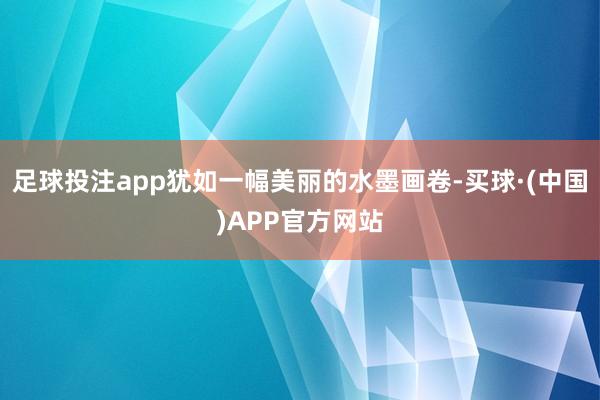 足球投注app犹如一幅美丽的水墨画卷-买球·(中国)APP官方网站