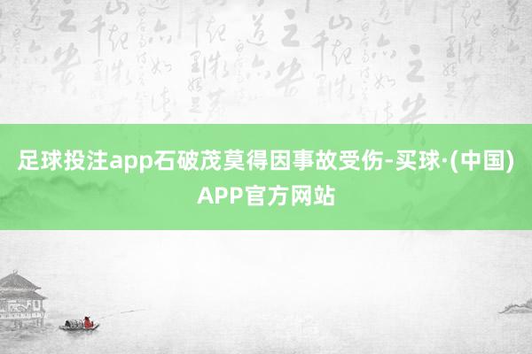 足球投注app石破茂莫得因事故受伤-买球·(中国)APP官方网站