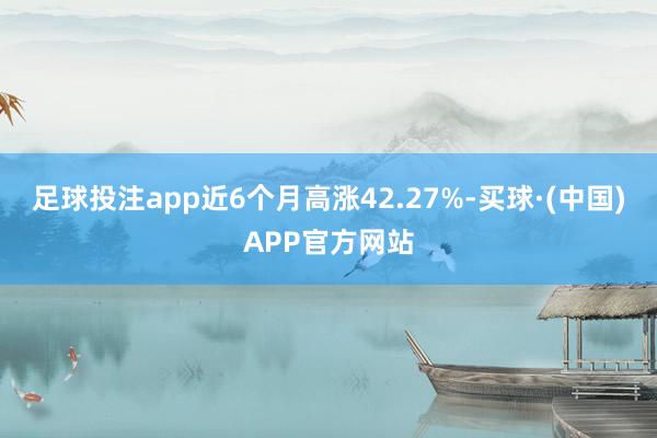 足球投注app近6个月高涨42.27%-买球·(中国)APP官方网站