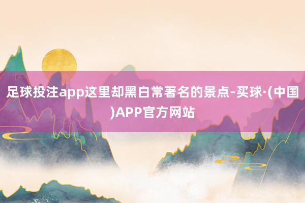 足球投注app这里却黑白常著名的景点-买球·(中国)APP官方网站