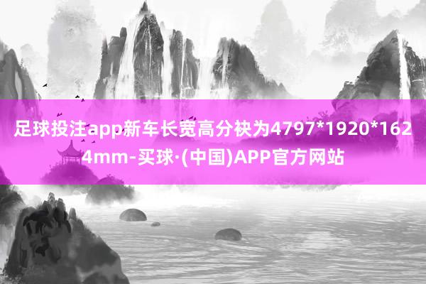 足球投注app新车长宽高分袂为4797*1920*1624mm-买球·(中国)APP官方网站