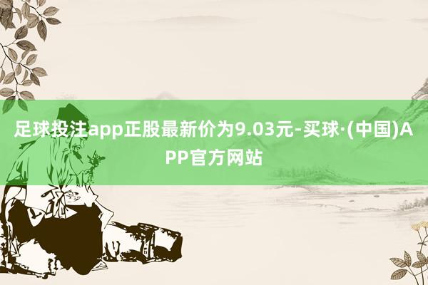 足球投注app正股最新价为9.03元-买球·(中国)APP官方网站